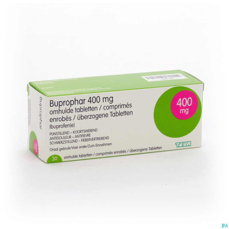 Buprophar 400 mg drag 30 x 400 mg