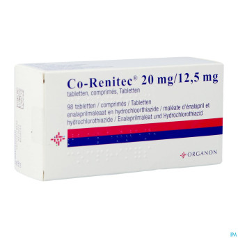 Co renitec comp 98 x 20 mg/12,5 mg