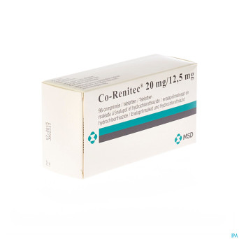 Co renitec comp 98 x 20 mg/12,5 mg