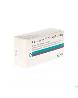 Co renitec comp 98 x 20 mg/12,5 mg