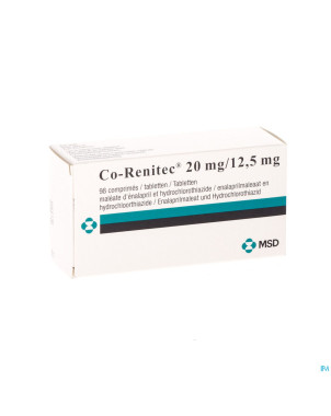 Co renitec comp 98 x 20 mg/12,5 mg