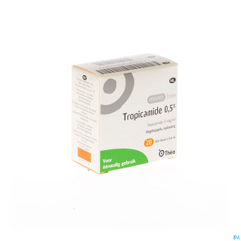 Monofree tropicamide 0,5% 20x0,4ml