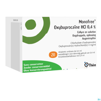 Monofree oxybuprocaine ud 20x0,4ml