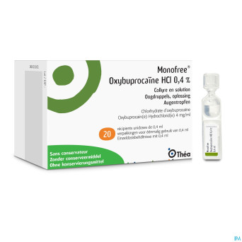 Monofree oxybuprocaine ud 20x0,4ml