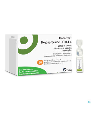 Monofree oxybuprocaine ud 20x0,4ml
