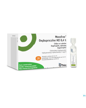 Monofree oxybuprocaine ud 20x0,4ml