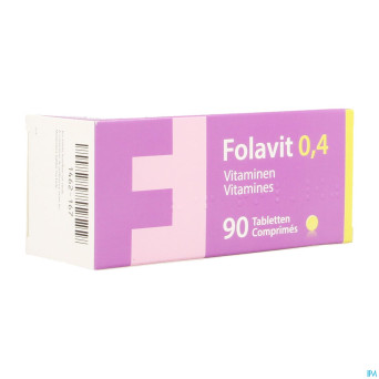 Folavit 0,4 mg tabl 90 x 0,4 mg cfr 3761517