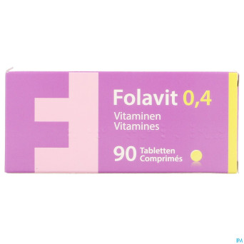 Folavit 0,4 mg tabl 90 x 0,4 mg cfr 3761517