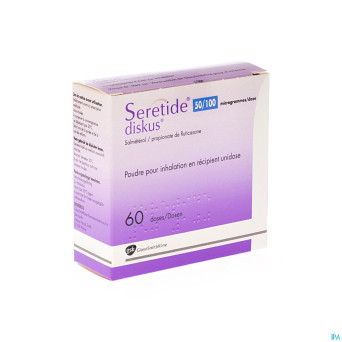 Seretide diskus dos 60 50mcg/100mcg