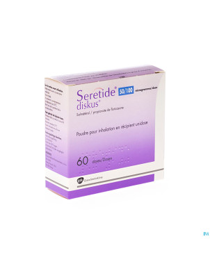 Seretide diskus dos 60 50mcg/100mcg