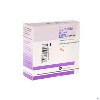 Seretide diskus dos 60 50mcg/100mcg