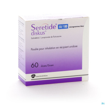Seretide diskus dos 60 50mcg/100mcg