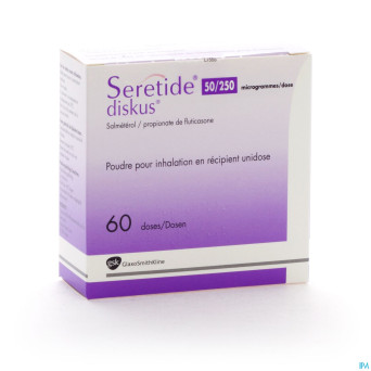 Seretide diskus dos 60 50mcg/250mcg