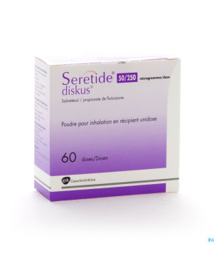 Seretide diskus dos 60 50mcg/250mcg