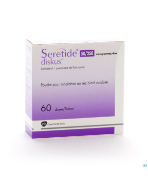 Seretide diskus dos 60 50mcg/250mcg