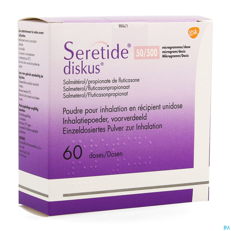 Seretide diskus dos 60 50mcg/500mcg