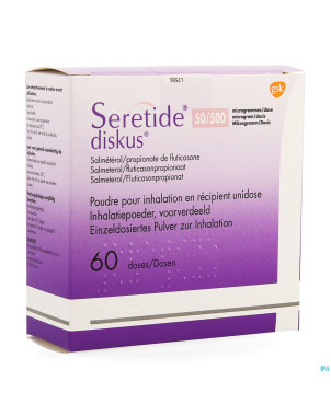 Seretide diskus dos 60 50mcg/500mcg