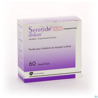 Seretide diskus dos 60 50mcg/500mcg