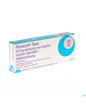 Piroxicam teva amp im 6x20mg/ml
