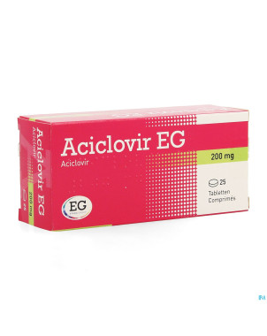 Aciclovir eg 200    comp 25x200mg