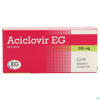 Aciclovir eg 200    comp 25x200mg
