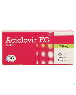Aciclovir eg 200    comp 25x200mg