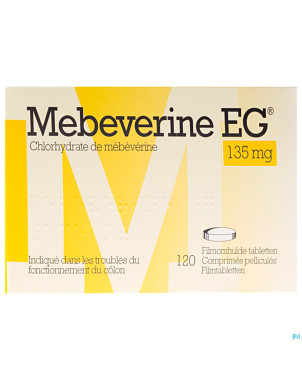 Mebeverine eg 135 mg comp pell 120 x 135 mg