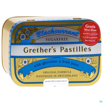 Grether's pastilles blackcurrant ss past 440g