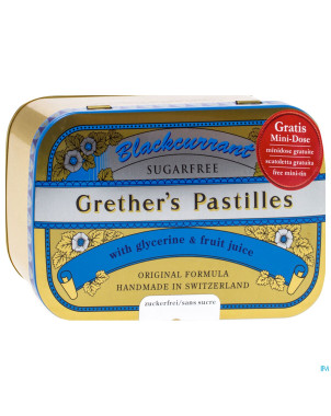 Grether's pastilles blackcurrant ss past 440g