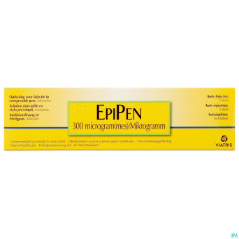 Epipen 0,30 mg cartouche 0,3 ml sol inj 1 mg/ml