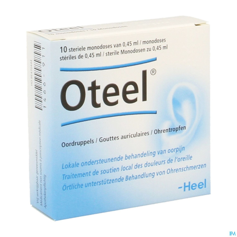 Oteel gutt auriculaires fiol 10x0,45ml heel