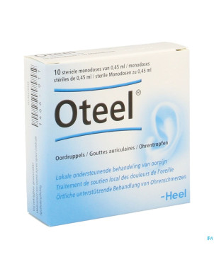 Oteel gutt auriculaires fiol 10x0,45ml heel