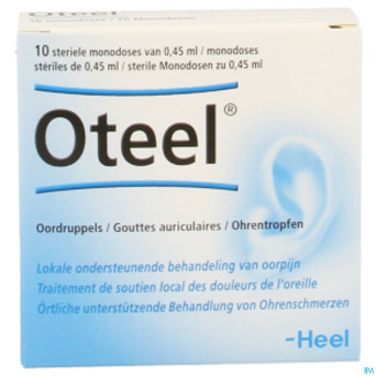 Oteel gutt auriculaires fiol 10x0,45ml heel