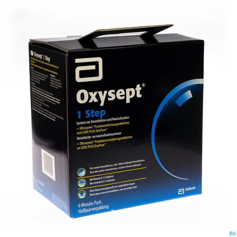 Oxysept 1 step 6m 6x300ml+180 comp+2x120ml+25ultr.