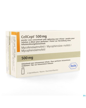 Cellcept 500mg pdr pour sol perf amp 4