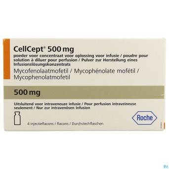 Cellcept 500mg pdr pour sol perf amp 4