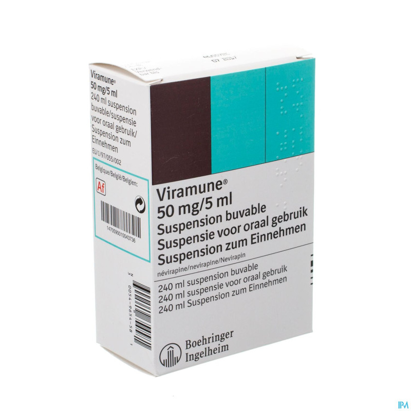 Viramune susp buv 240ml 50mg/5ml