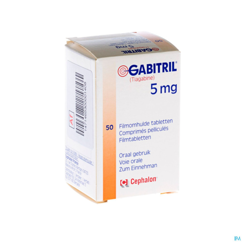 Gabitril comp pell  50 x  5 mg