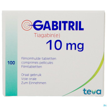 Gabitril comp pell 100 x 10 mg