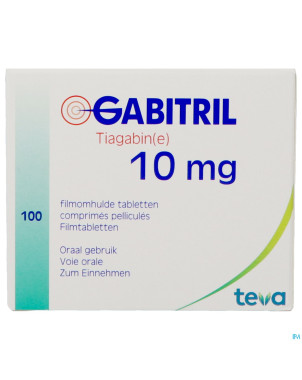 Gabitril comp pell 100 x 10 mg