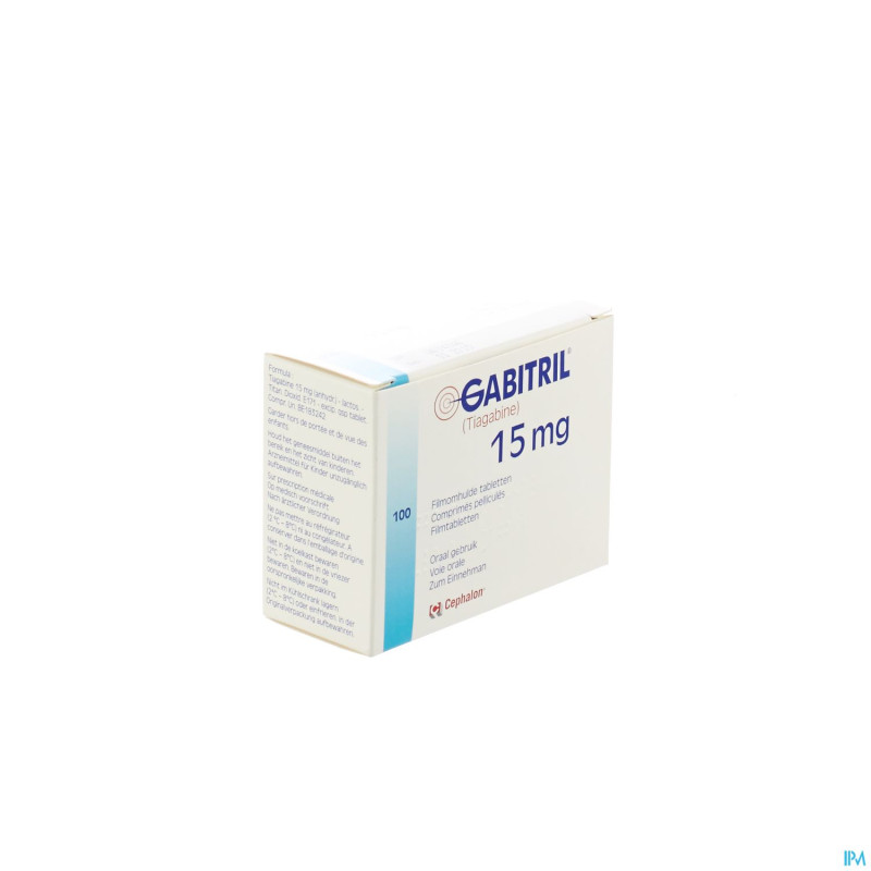 Gabitril comp pell 100 x 15 mg