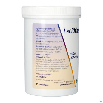 Lecithine    caps 300x1200mg    deba