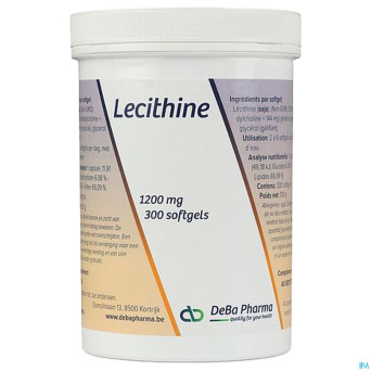 Lecithine    caps 300x1200mg    deba