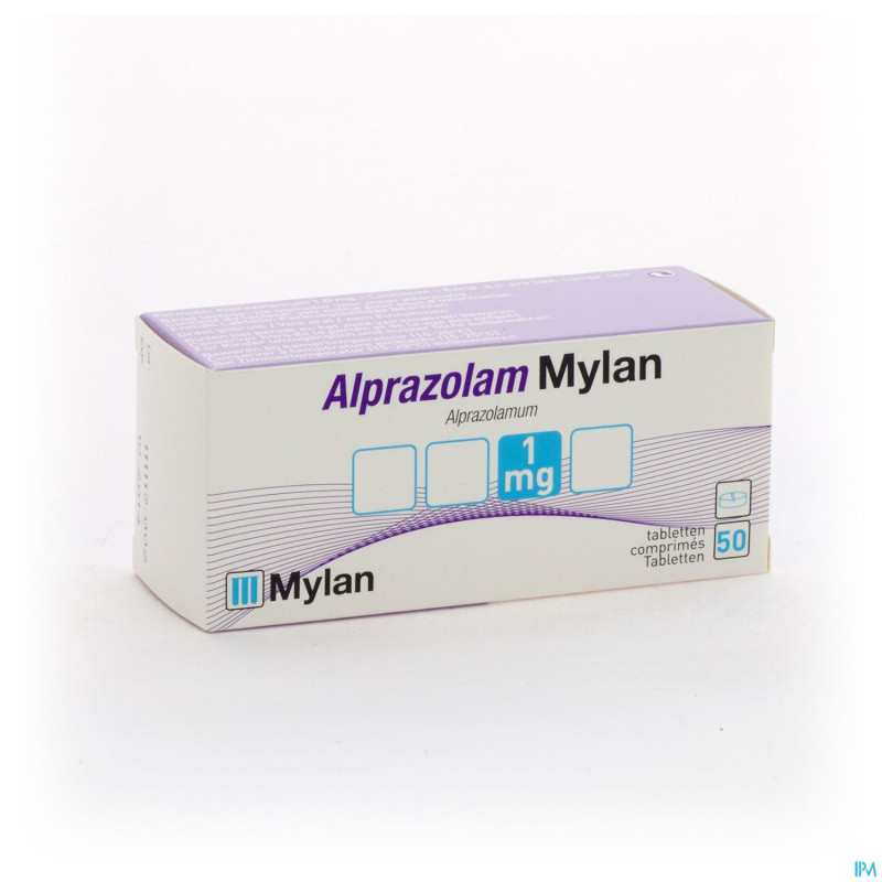 Alprazolam mylan 1,00mg comp 50x1,00mg