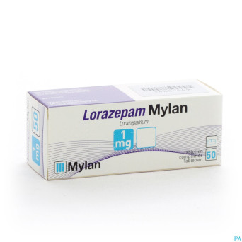 Lorazepam mylan 1,0 mg comp 50 x 1,0 mg