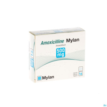 Amoxicilline mylan 500 mg caps 16 x 500 mg