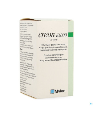 Creon 10000 caps gastroresist 100 x 150 mg