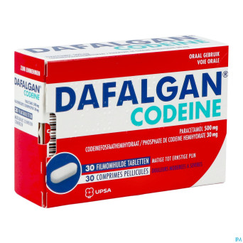 Dafalgan codeine 500mg tabl 30