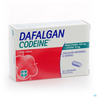 Dafalgan codeine 500mg tabl 30