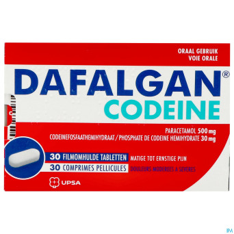 Dafalgan codeine 500mg tabl 30